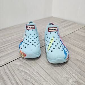 Hunter Water Shoe Slip on Blue Marble Toddler Little Kid NO BOOTIE UK 8 US 9